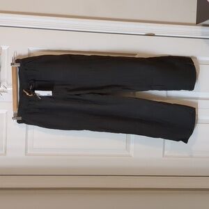 Quince 100% Organic Cotton Gauze Straight Leg Pants XS black NWT